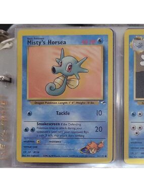 Pokemon Misty's Horsea Card